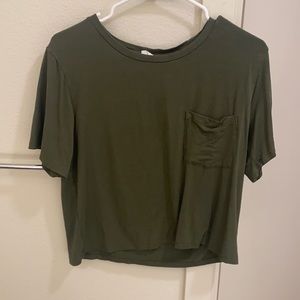 Aritzia Wilfred Free olive oversized t shirt XS